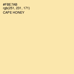 #FBE7AB - Cape Honey Color Image